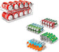 Rolling Soda Can Organizer and 4 Packs Clear Width Adjustable Soda Can Organizer for Refrigerator for Beer Soda Seltzer Drink Pop Cans Holder Storage Pantry Organization