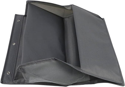RV Shoe Organizer Over Door, Hanging Shoe Storage For Camper, Wall Mount Rack With Tape, Large Deep Pockets, Oxford Cloth, Space Saving Design For Narrow Closet(Gray)