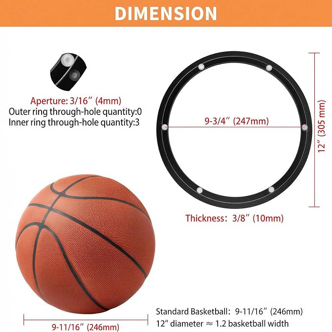 TamBee 12 Inch Lazy Susan Hardware Heavy Duty Metal Rotating Hardware Turntable Bearing Ring 300mm Turntable Lazy Susan Parts Mechanism for Cabinets,Table Top and Craft (Base Only, Black)