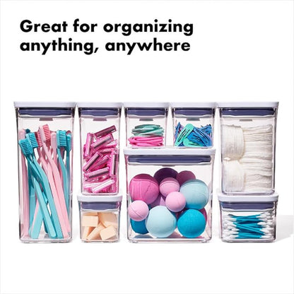 OXO New Good Grips 6‑Piece POP Container Bulk Set, Stackable with Attached ½ Cup Scoops, Panty Organization and Storage