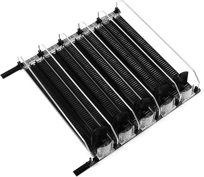 Adjustable Beverage Dispenser, Can and Bottle Organizer, Curved Spring Design, Holds Up to 6 Drinks, Easy Install for Fridge or Pantry (5PCS)