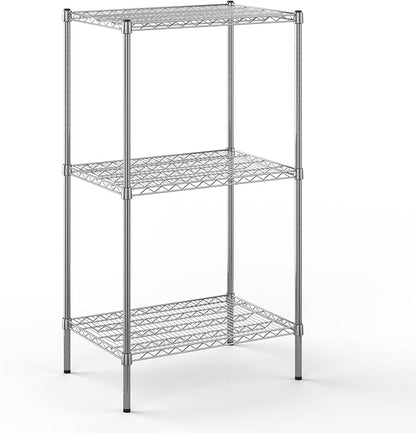 21" Deep x 30" Wide x 54" Height Wire Shelving Kit | 3-Tier | NSF Commercial Storage Rack Unit