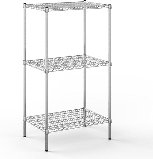 21" Deep x 30" Wide x 54" Height Wire Shelving Kit | 3-Tier | NSF Commercial Storage Rack Unit