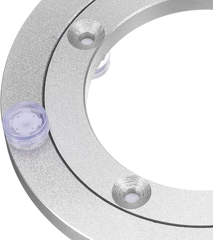 uxcell Lazy Susan Turntable Bearing, 5 Inch Rotating Bearing Turntable Base for Kitchen Dining Table, Silver Tone