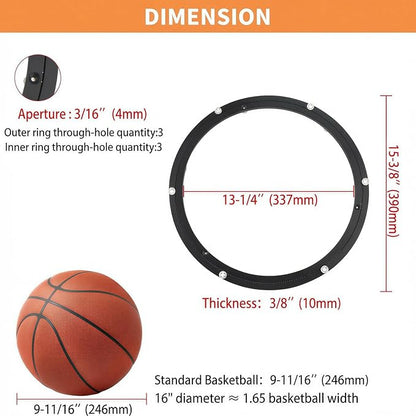 TamBee 16 Inch Lazy Susan Hardware Heavy Duty Metal Rotating Hardware Large Turntable Bearing Ring Lazy Susan Kit Parts Mechanism for Puzzle Board, Dining Tables(Base Only, Black)