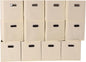 Fabric Cloth Storage Bins,Fabric Cube Organizer with Dual Handles Foldable Cube Storage Baskets for Home Bedroom Storage,Set of 12,(Creamy-White)