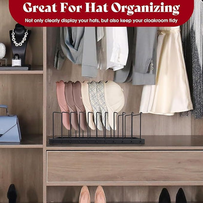 Outamateur Hat Organizer for Baseball Caps,Hat Holder for 10 Baseball Caps,Tabletop Hat Rack Stand,for Bedroom, Closet, Dresser, Office, Store, 2Pack