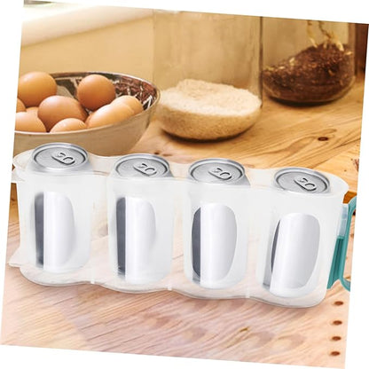 ABOOFAN Soda Can Organizer Stackable Drink Dispenser for Refrigerator Space Saving Fridge Can Holder for Beer and Soda Cans Keeps Drinks Neat Pantry and Kitchen