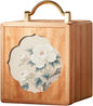 Wooden Jewelry Box for Women Walnut Wooden Jewelry Box with handle 4-Tier Jewelry Organizer for Rings, Necklaces