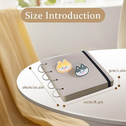 Shoe Charms Organizer, Hanging Shoe Charm Display Holder with 180 Holes 6 Enameled Pin Pages and 2 Front and Back Pages DIY Wall Mounted Portable Shoe Decor Charms Display Stand (Grey)