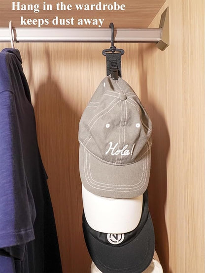 Hat Organizer for Baseball Caps, Hat Storagefor Closet Hook, Wall and Door Baseball Hat Organizer 1 Pack