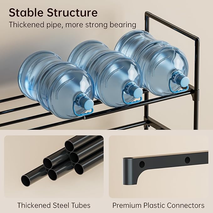 HAIXIN Expandable Shoe Rack - Adjustable Shoe Organizer Storage Shelf for Closet, Upright and Upside Down, Stackable Small Shoe Stand for Entryway, Living Room, Front Door, 3 Tier
