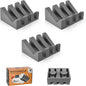 Soap Dish Holder for Shower with Suction Cup, Silicone Soap Holder & Saver Self-Draining Bar Soap Dish Keeps Soap Dry for Bathroom, Kitchen, Bathtub (N-Grey - 3 Pack)
