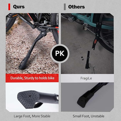 Cyfie Bike Kickstand, Center Mount Bicycle Kick Stand for Adult Bike 22 24 26 inch Wheel, Universal Adjustable Kickstands for 22" - 26" Adult Mountain Road Bike