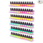 FEMELI Nail Polish Wall Rack (Iridescent, 15 inch)