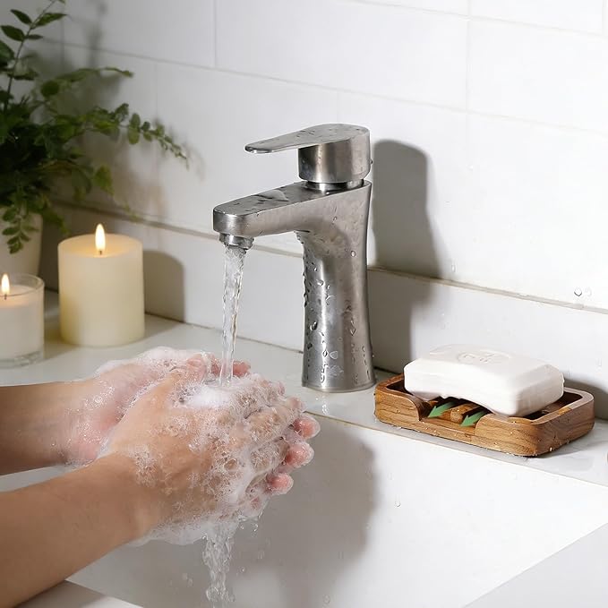 Self Draining Soap Dish by HTB,Teak Wood Soap Holder,Sponge Holder for Kitchen,Soap Saver for Shower, Bathroom, Sink, Kitchen and Countertop