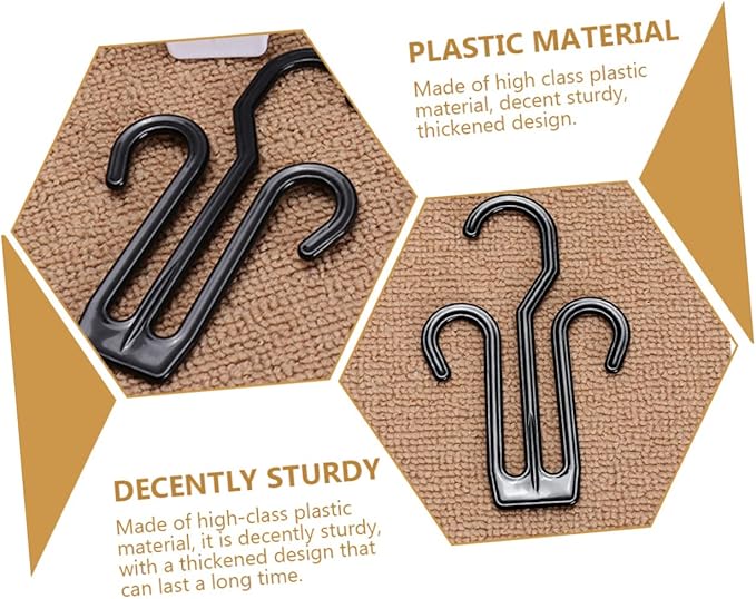 Cabilock 12pcs Bike Shoe Holder Multipurpose Plastic Shoes Hanging Organizers with Double Hook Design for Home Dorm and Travel Storage