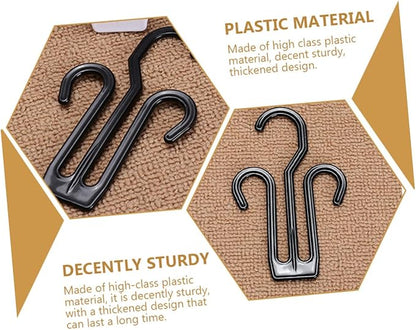 Cabilock 12pcs Bike Shoe Holder Multipurpose Plastic Shoes Hanging Organizers with Double Hook Design for Home Dorm and Travel Storage