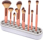 1Pcs Silicone Makeup Brush Holder Stand Light Grey Make Up Brush Organizers Makeup Brushes Holder Organizer for Painting Pen Brushes Nail Clippers Drill Pens Ruler Sewing Craft Tools