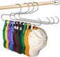 Hat Storage Organizer for Baseball Caps, Lomrsiul Non Slip PVC Coating Hat Rack Hangers for Closet Hat Holder Max 10 Hats Closet Organizers and Storage for Cap Purse Belt Tie Bra Grey 4 Pack