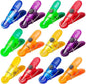 12 Pack Chip Bag Clips, Foods Snacks Bag Clamps Sealing Bar, Refrigerator Magnet Clips for Kitchen Use