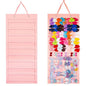 Bow Hanger for Girls Hair Bows - Large Wall, Door, Closet Organizer - Pink