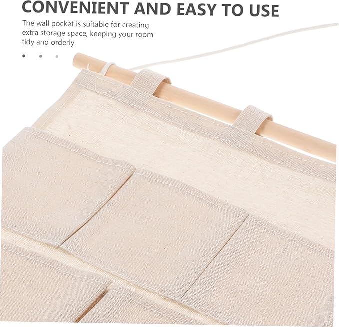 Cabilock Household Wall Pocket Organizer Multi-use Pouch for Chic Design for Living Room Bathroom Kitchen and Bedroom Easy Installation