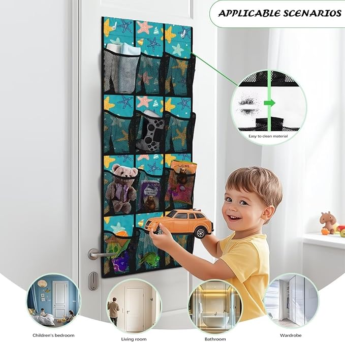 Stars Over the Door Shoe Organizer,Shoe Organizer Door Hanger,Space Saver Shoes Hanger Storage Organizer Bag