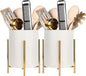 Utensil Organizer for kitchen, Knives and Forks with Shiny metal frame Tray for Farmhouse Kitchen Decor and Countertop(6.3 * 4.33inch)