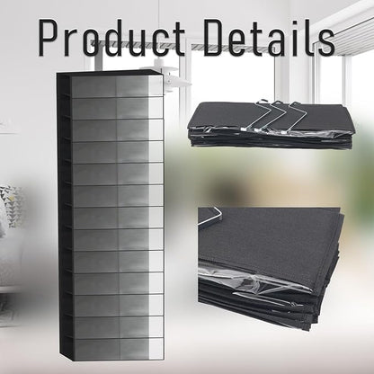 26 Pocket Over the Door Shoe Organizers with Clear PVC Window for Easy Identification and Space Saving Storage PVC Clear Shoe Storage Bag