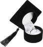 Amosfun Graduation Cap Shaped Ring Box Creative Jewelry Storage Box Ring Organizer Case Graduation for Celebration Party Supplies (Black)