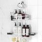 REINHARDT Shower Caddy Hanging, Rustproof Shower Caddy Anti-Swing Shower Organizer No Drilling Showers Racks with Soap Holder Multi Hooks Bathroom Storage for Shampoo Sponge, White