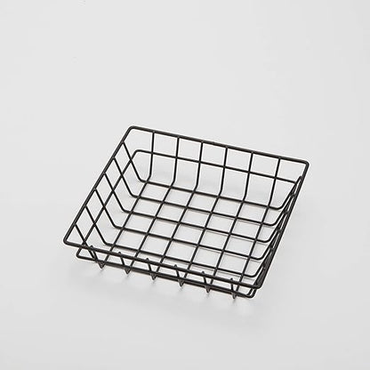 American Metalcraft SQGB8 Square Wire Grid Basket, Black, 8-Inches