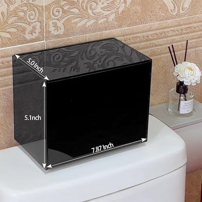 Tampon Holder for Bathroom, Tampons and Pads Container Box, Women Period Storage Holder, Black