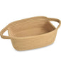 ABenkle Small Storage Basket - Mini Cotton Rope Woven Shelf Basket, Cute Boho Decorative Toy Dog Cat Container for Nursery, Bedroom, Spa, Empty Gift - XS, Brown
