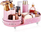 Teen Girls Mother's Day 360 Rotating Bling Makeup Organizer Gift Rhinestone Diamond Bathroom Organizer Girly Skin Care Brush Holder for Countertop, Bathroom Essentials(Pink,Rhinestone)