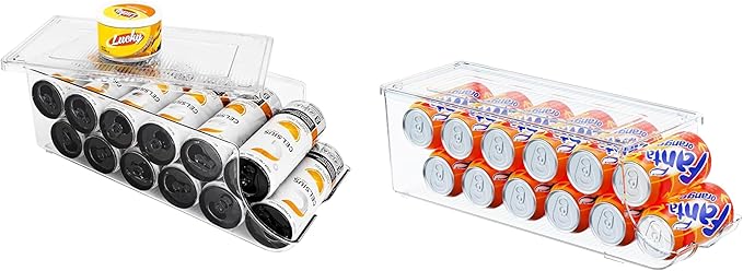 SCAVATA Skinny Can Organizer & Soda Can Organizer for Refrigerator