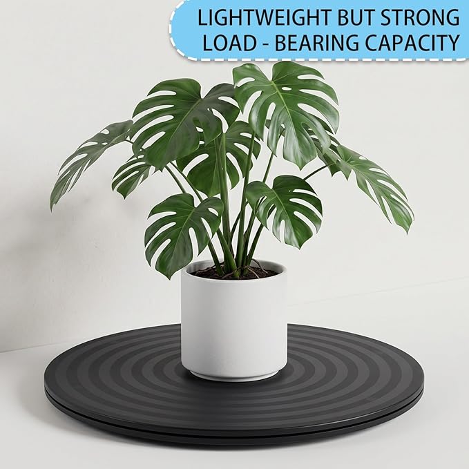 HSTECH 14 Inch Heavy Duty Rotating Swivel Stand - Lazy Susan with Steel Ball Bearings for Model Base/Rotating Plants/Crafts Stand Monitor/TV/Monitors/Potted Plants (360˚ Rotation)