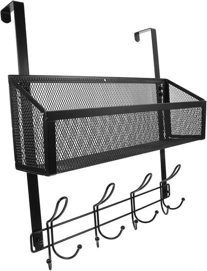 Over Door Organizer Multi Layer Storage Rack for Bathroom Kitchen Bedroom No Drill Installation Stylish Design for Maximized Space for Towels Hats More