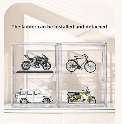 Clear Plastic Stackable Storage Bins, Clear Shoe Box, Dustproof Book & Cosmetic Display Cases, Large Figures Collectibles Showcase, Shoe Storage Boxes, Bag Organizer (1, Transparent-1 Pack)