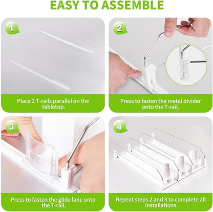 Drink Organizer for Fridge, Soda Can Dispenser for Refrigerator, Automatic Drink Dispenser for Fridge Holds up to 15 Cans, 3 Row