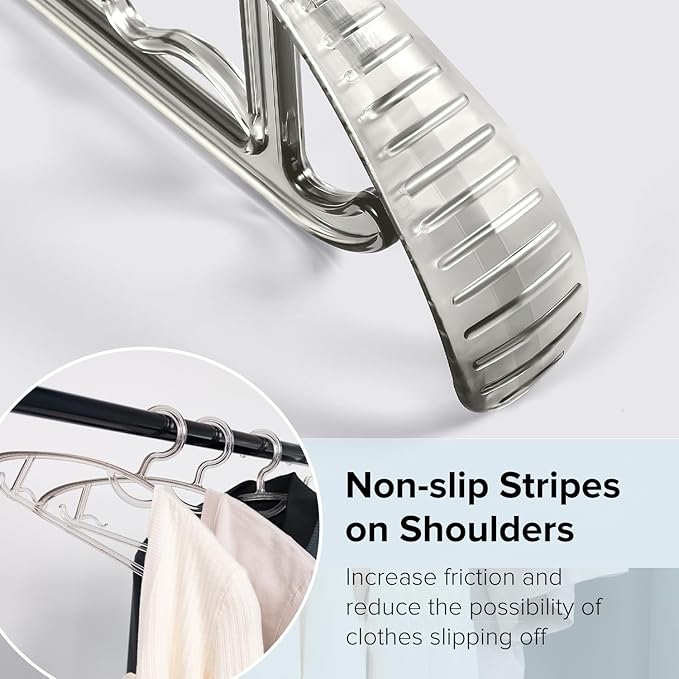 Clear Plastic Hangers, 16" Heavy Duty Clothes Hangers, Durable Closet Hanger for Shirt, Coat and Dress(15 Pack)