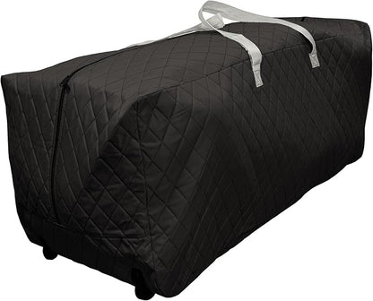 Simple Living Solutions 75 Gallon Rolling Storage Bag with Wheels, Heavy Duty Quilted Extra Large Moving & Storage Tote, Collapsible Zippered Storage Bag for Clothes, Bedding & Holiday Decor