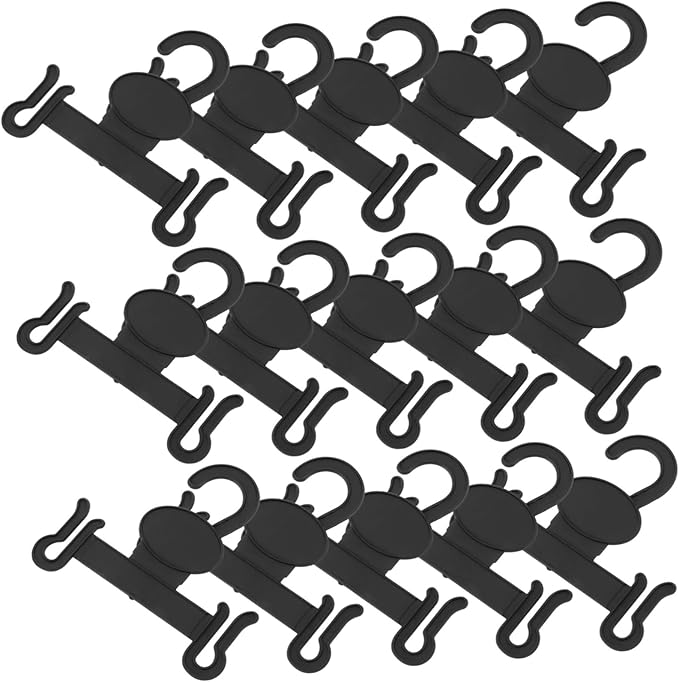 SOLUSTRE Slippers Hangers 20pcs Storage Hooks Shoe Hanger for Home Plastic Shoe Organizer Hanging Organizer