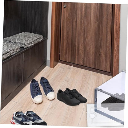 SOLUSTRE 2 Pcs Sturdy Plastic Shoe Storage Box Drawer Type Design Organizing Container for Closet for Sneakers and Boots Style