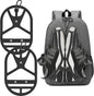 2 Pack Shoe Holster for Backpack with Clip Hanger, Shoe Holder for Sneakers, Cleats, for Travel, Outdoors, Sports (Large, Black)