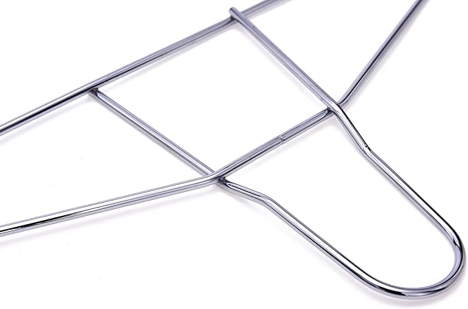 Quality Hangers Metal Hangers – Heavy Duty Hangers – Anti Theft Wire Hangers Suitable for Suits Coat Jacket – Hangers for Shuls Gyms Retail Stores Hotels – Can Carry Up to 200LBs (Chrome, 30 Pack)