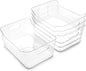 BINO | Plastic Organizer Bins, Large - 4 Pack | The SOHO Collection | Multi-Use | Pantry & Freezer Organizer Bins | Plastic Storage Containers for Home & Kitchen Org