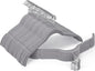 Gray Velvet Hangers 100 Pack, Non-Slip Felt Hangers with Shoulder Notches, Slim Space Saving Clothes Hangers with 360°Swivel Hook for Shirts Heavy Coats Clothes Dresses Closet(Gray)
