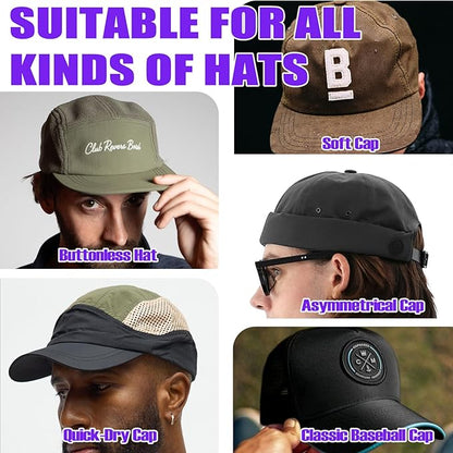 AXU 2 Pack Hat Organizer for Baseball Caps, Hat Rack for Wall (Rainbow)